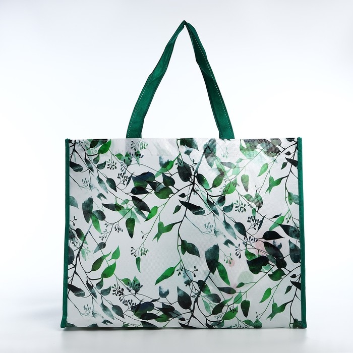 Сумка хозяйственная на кнопке, цвет зелёный Сумка хозяйственная на кнопке, цвет зелёный