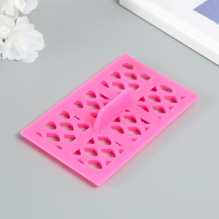 Штамп пластик Штамп пластик "Ромб с брюликом"12,8х7.5 см