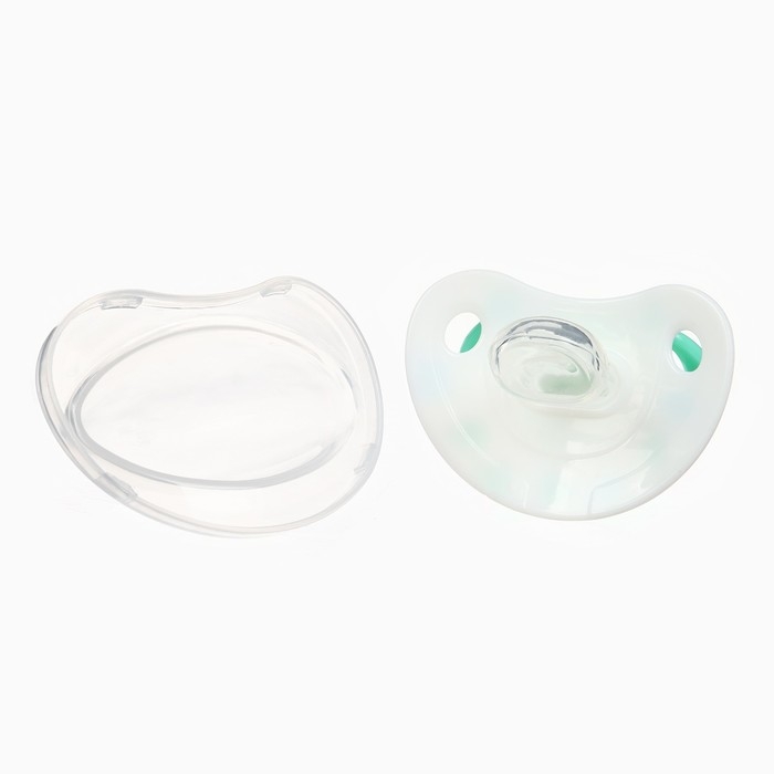 Соска - пустышка ортодонтическая &laquo;Птички&raquo;, +6 мес., цвет зеленый