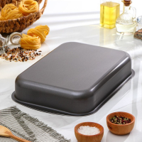 Противень Discovery, 39,5×27×6,5 см, антипригарное покрытие, цвет серый Противень Discovery, 39,5×27×6,5 см, антипригарное покрытие, цвет серый