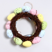 Пасхальный декор &laquo;Венок ярких яиц&raquo; 21 &times; 21 &times; 5 см
