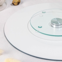 Подставка стеклянная для торта вращающаяся Доляна &laquo;Пасхальная корзинка&raquo;, d=32 см ㅤ