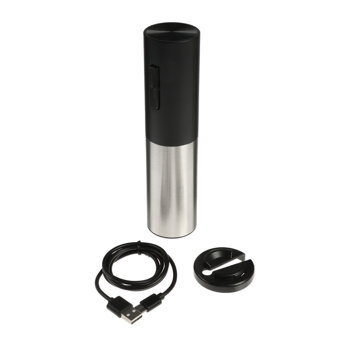 Штопор электрический Luazon LSH- 09, 10 Вт, АКБ, резак для фольги, черный Штопор электрический Luazon LSH- 09, 10 Вт, АКБ, резак для фольги, черный