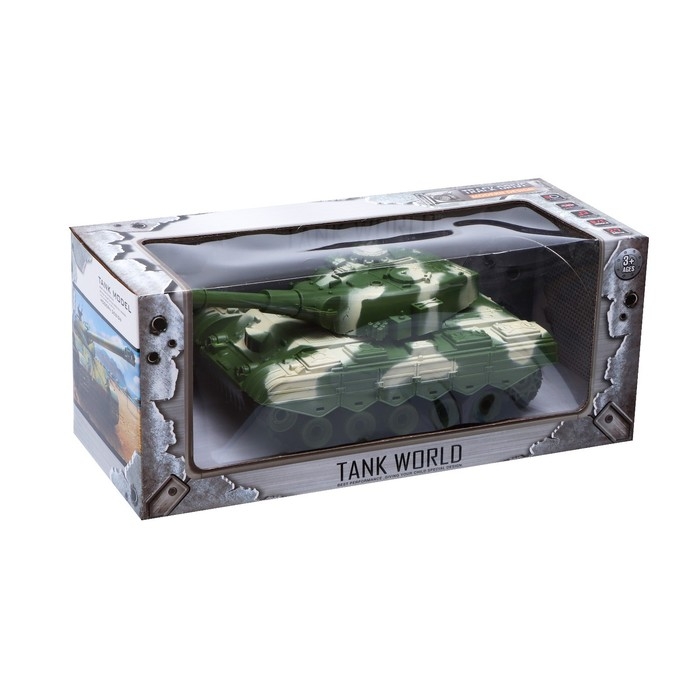 Танк радиоуправляемый «Атака», световые и звуковые эффекты, работает от аккумулятора, цвет зелёный Танк радиоуправляемый «Атака», световые и звуковые эффекты, работает от аккумулятора, цвет зелёный