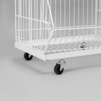 Накопитель разборный на колесах, 5 корзин, 50&times;43&times;147, цвет белый