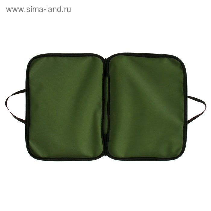 Папка с ручками текстильная А4, 350 х 270 х 20 мм, Calligrata Папка с ручками текстильная А4, 350 х 270 х 20 мм, Calligrata "Офис", нейлон 600D, милитари