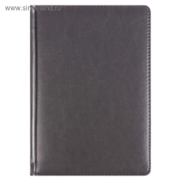 Ежедневник недатированный А5+, 136 листов Sidney Nebraska, твёрдая обложка, искусственная кожа, золотой срез, серый Ежедневник недатированный А5+, 136 листов Sidney Nebraska, твёрдая обложка, искусственная кожа, золотой срез, серый