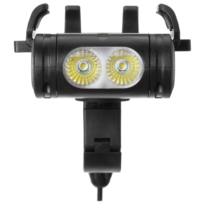 Держатель на руль для телефона с функциями: фонарик, звуковой сигнал, power bank Держатель на руль для телефона с функциями: фонарик, звуковой сигнал, power bank