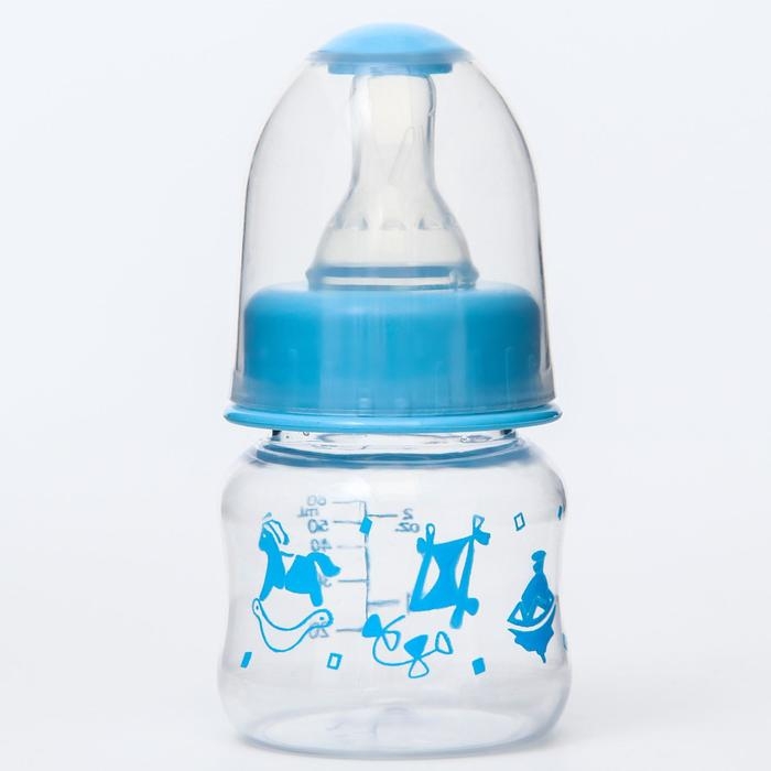 Бутылочка для кормления &laquo;Карапуз&raquo;, классическое горло, 60 мл., от 0 мес., цвета МИКС