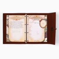 Родословная книга &laquo;Наш род&raquo;, 56 листов, бордо, 35 х 23,5 см