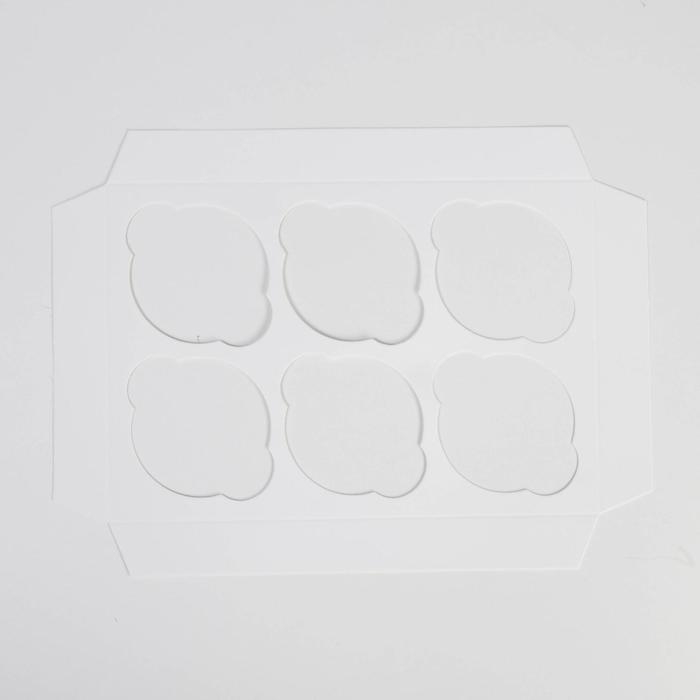 Коробка для капкейка &laquo;Серебро&raquo;, 23 х 16 х 10 см, Новый год