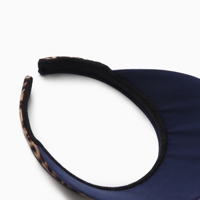 Козырёк женский MINAKU Козырёк женский MINAKU "Leopard" цвет тёмно-синий, р-р 56-58