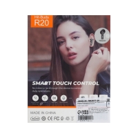 Наушники беспроводные R20, TWS, вкладыши, BT 5.3 , 30/200 мАч, шумоподавление, розовые