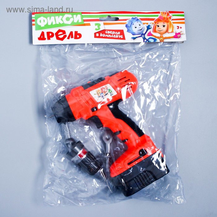 Дрель &laquo;Фикси-дрель&raquo; + 3 насадки, ФИКСИКИ