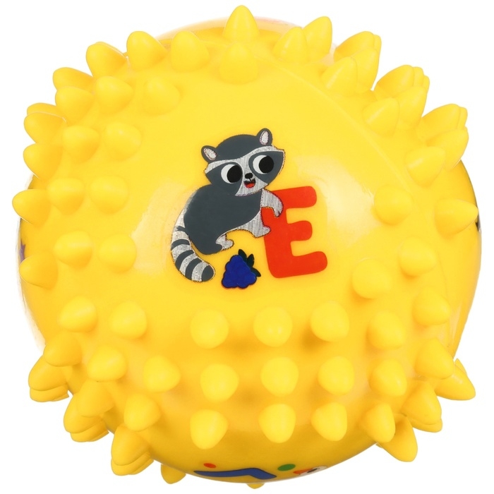 Развивающий тактильный мячик Развивающий тактильный мячик "Ежик", диаметр 9 см, с пищалкой, в пакете, Крошка Я