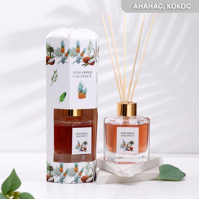 Диффузор ароматический Диффузор ароматический "Ананас и кокос", 100 мл