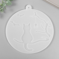 Молд силикон "Кошка на ветке с паучком" 18,2х17,8х0,8 см Молд силикон "Кошка на ветке с паучком" 18,2х17,8х0,8 см