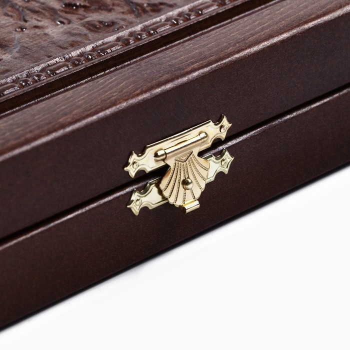 Нарды деревянные большие, резные Нарды деревянные большие, резные "Мишки в лесу", доска из массива бука, патина, 50 х 58 см