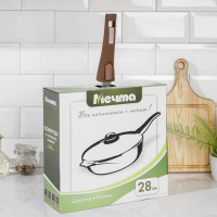 Сковорода «Гранит», d=28 см, съёмная ручка, стеклянная крышка, антипригарное покрытие, цвет коричневый Сковорода «Гранит», d=28 см, съёмная ручка, стеклянная крышка, антипригарное покрытие, цвет коричневый