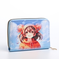 Кошелёк детский на молнии &laquo;Выбражулька&raquo;, цвет голубой