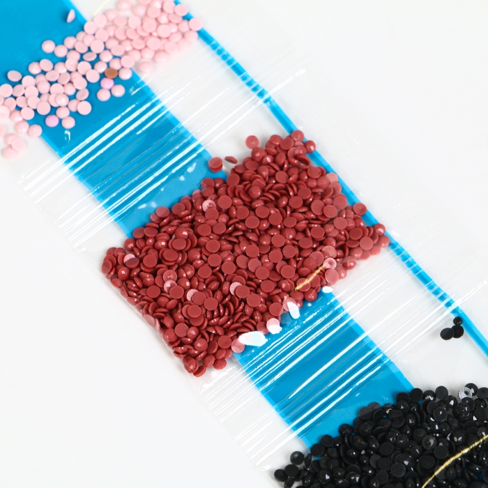 Алмазная мозаика с частичным заполнением на холсте «Красный цветок», 20 х 30 см Алмазная мозаика с частичным заполнением на холсте «Красный цветок», 20 х 30 см