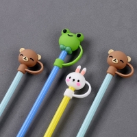 Трубочки для коктейля &laquo;Зверюшки&raquo;, 4 шт., цвета МИКС