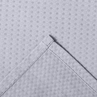 Полотенце вафельное банное &laquo;Экономь и Я&raquo;, 80х150 см, цвет серый