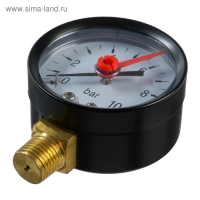 Манометр "CTM", радиальный, Дк 50 мм, 1 МПа, наружная резьба 1/4" Манометр "CTM", радиальный, Дк 50 мм, 1 МПа, наружная резьба 1/4"