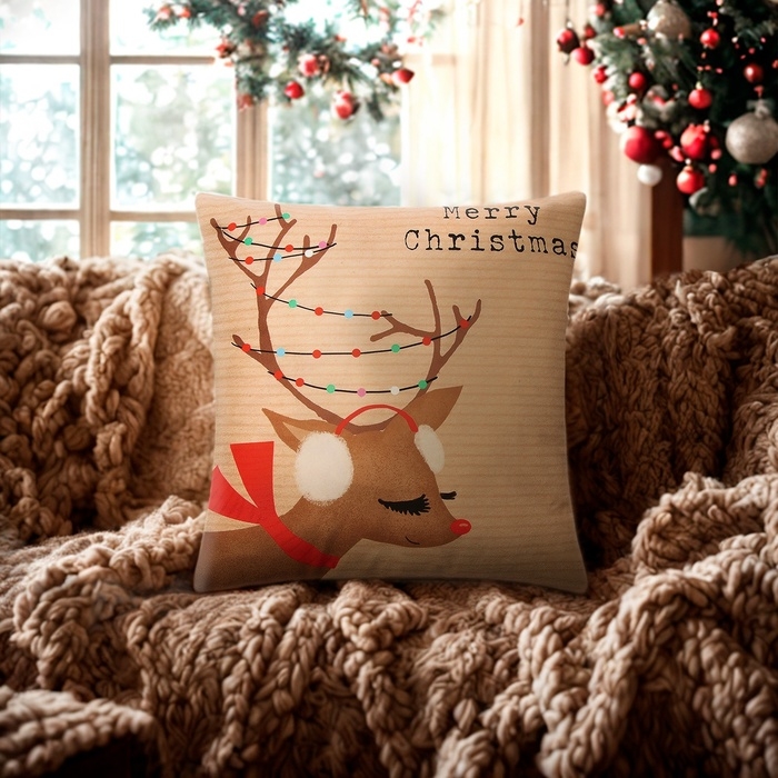 Новый год. Чехол на подушку Этель Новый год. Чехол на подушку Этель "Зимняя забава" 40х40см,100% п/э