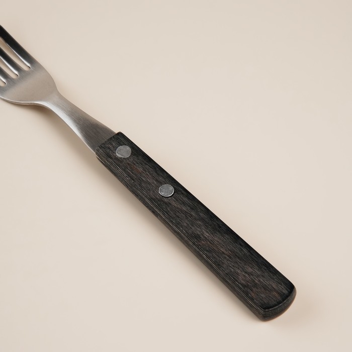 Набор столовых приборов из нержавеющей стали SL Home, 24 предмета, цвет серебряный, цвет ручки коричневый Набор столовых приборов из нержавеющей стали SL Home, 24 предмета, цвет серебряный, цвет ручки коричневый