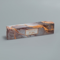 Коробка для конфет, кондитерская упаковка, 5 ячеек, &laquo;Камень&raquo;, 5 х 21 х 3.3 см