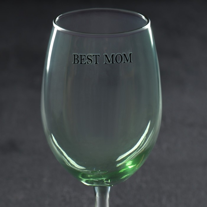 Бокал для вина на День матери &laquo;Best mom&raquo;, 360 мл