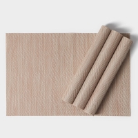 Салфетки сервировочные на стол Доляна «Энн», 4 шт, 30×45 см, цвет бежевый Салфетки сервировочные на стол Доляна «Энн», 4 шт, 30×45 см, цвет бежевый