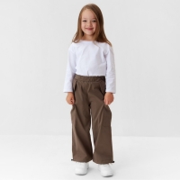 Брюки-карго для девочки KAFTAN р. 30 (98-104 см), цвет серо-бежевый Брюки-карго для девочки KAFTAN р. 30 (98-104 см), цвет серо-бежевый