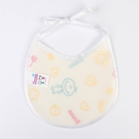 Нагрудник детский 18х18 см., микрофибра с ПВХ  покрытием &laquo;Витоша&raquo;, белый