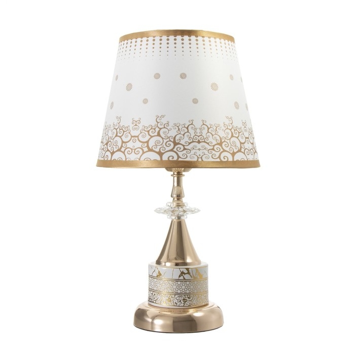 Настольная лампа "София" Е27 40Вт золото 22х22х40 см RISALUX