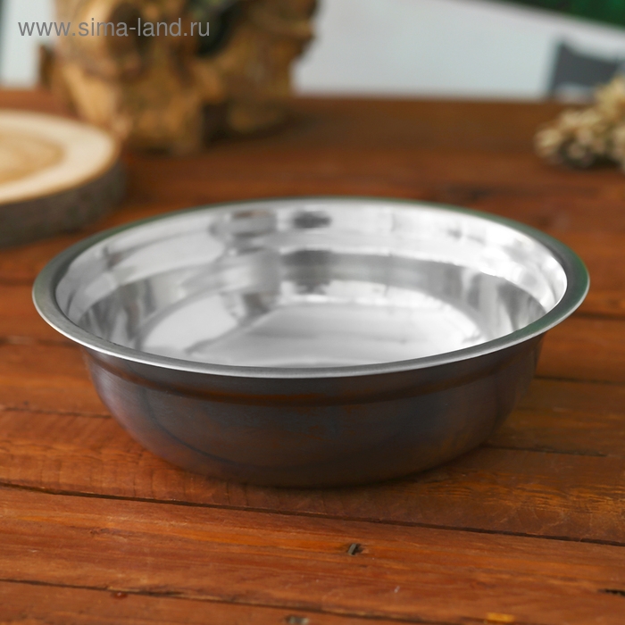 Миска походная «Следопыт», нержавеющая сталь, d=21 см, 1300 мл Миска походная «Следопыт», нержавеющая сталь, d=21 см, 1300 мл