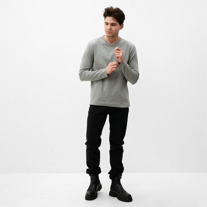 Лонгслив мужской MIST Men's casual размер 52, серый