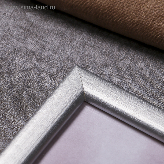 Фоторамка сосна с19 серебро 30х30 см (пластиковый экран)