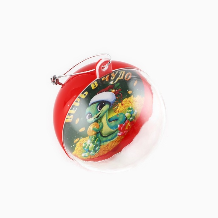 Новогодний шар ёлочный «Верь в чудо», на Новый год, d = 6 см Новогодний шар ёлочный «Верь в чудо», на Новый год, d = 6 см