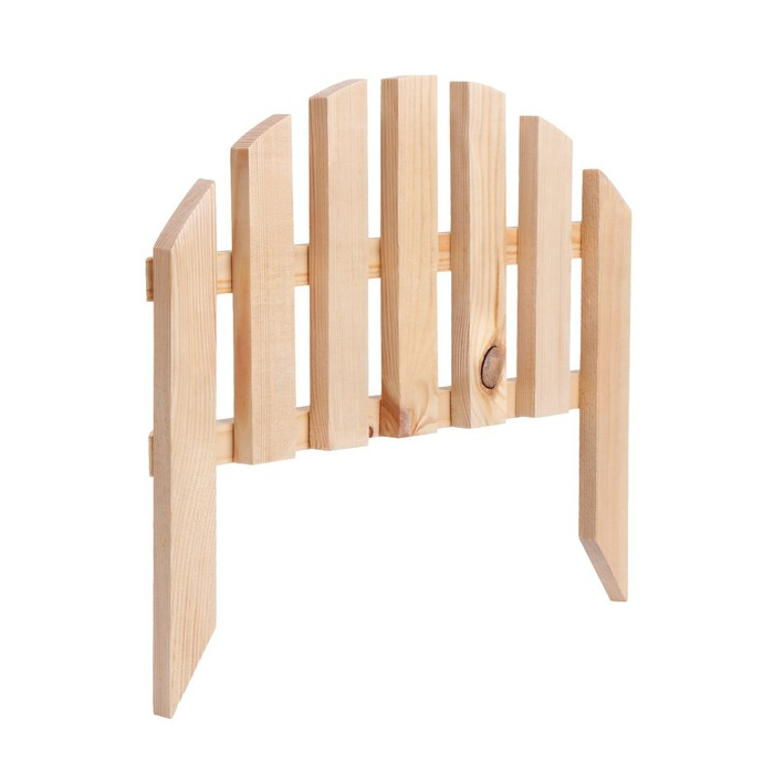 Ограждение декоративное, 28 &times; 50 см, 1 секция, дерево, Greengo