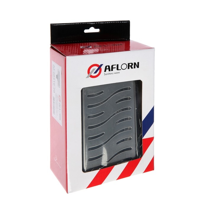 Трап AFLORN AF20410-20,d=50 мм,горизонтальный,c флaнцeм своб.вращ.360&deg;,100х200мм,нерж.сталь