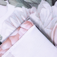 Комплект штор для кухни с подхватами Этель &laquo;Пионы&raquo; 145х180см-2 шт., 100% п/э