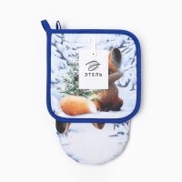 Набор кух. Этель "Дарите тепло" варежка 15х28см, прихватка 19х19см,100%хл