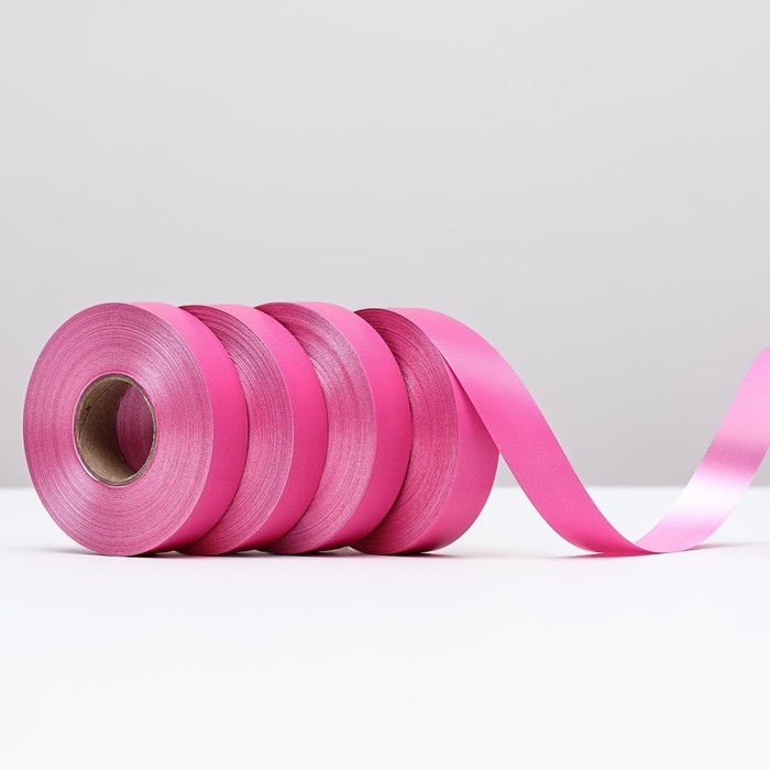 Лента полипропиленовая Лента полипропиленовая "Matte"для декора и подарков, розовая, 2 см х 50 м