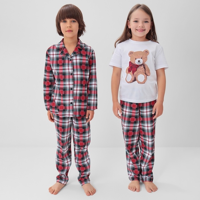 Пижама детская (футболка и брюки) KAFTAN Сhristmas time р.28 (86-92)