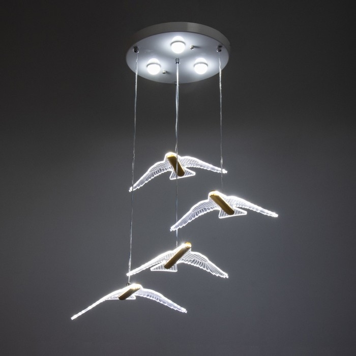 Каскад "Полет" 4LED+3LED 99Вт ПДУ белый 40х40х100см BayerLux