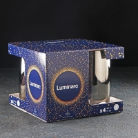 Набор высоких стеклянных стаканов &laquo;Сияющий графит&raquo;, 330 мл, 4 шт