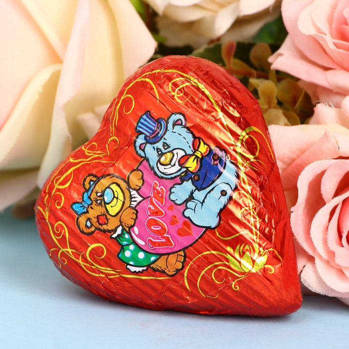 Кондитерское изделие Кондитерское изделие "Сердце" в подарочной упаковке с окошком, 40 г