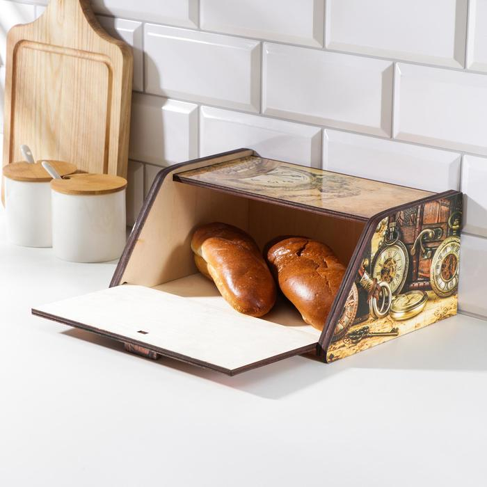 Хлебница деревянная Доляна &laquo;Клад&raquo;, 20&times;28,5&times;13 см